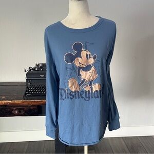 Disney Mickey Mouse 50th Anniversary Rose Gold Long Sleeve T-Shirt - Size Large